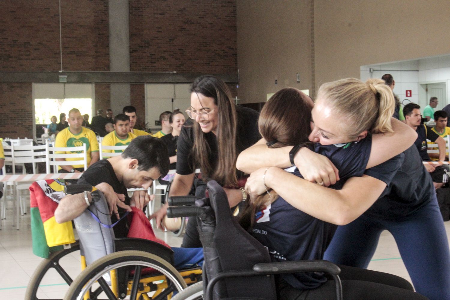 As partidas foram marcadas por muito afeto entre os atletas e a equipe t�cnica.