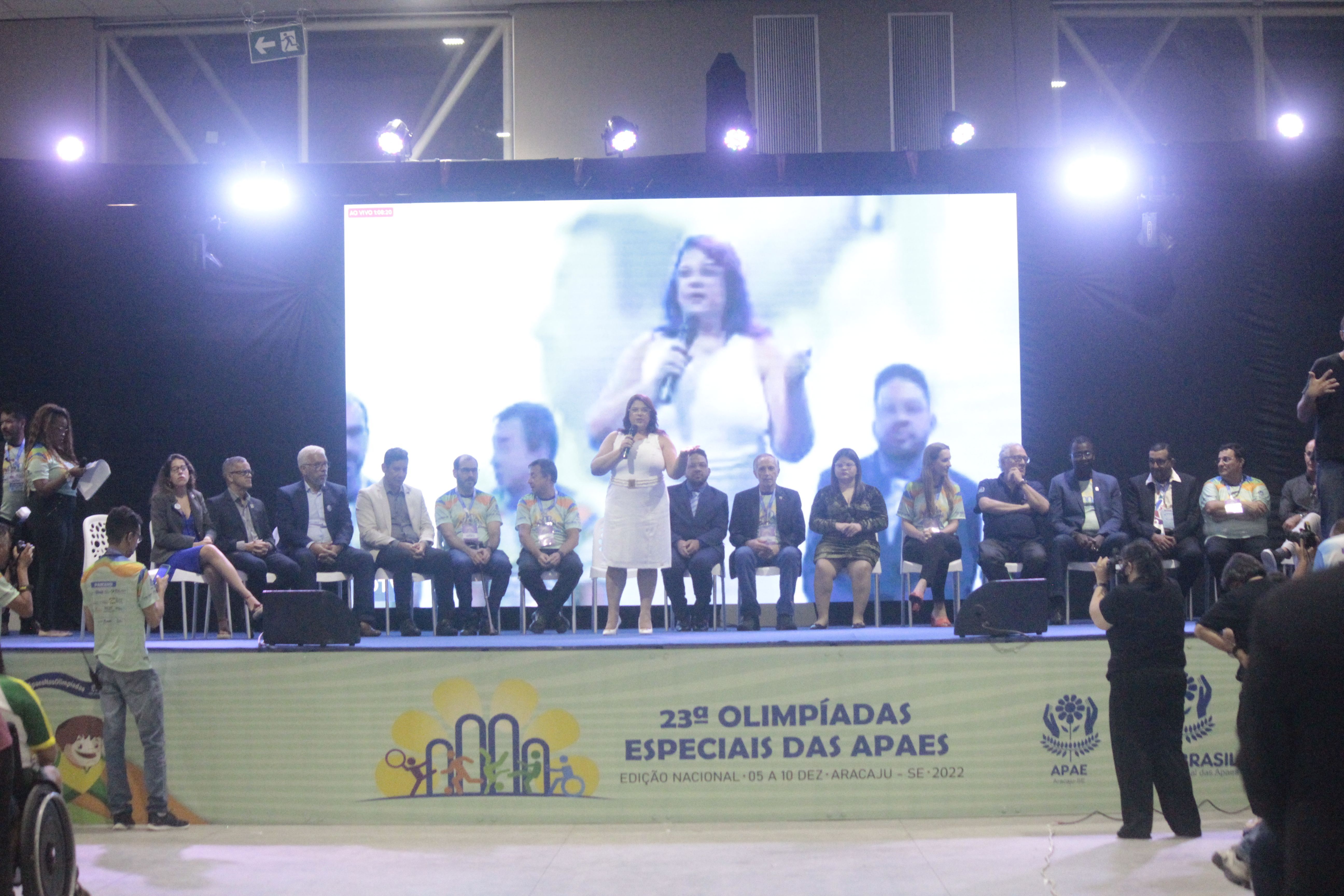 Cerim�nia oficial de abertura da 23� Olimp�adas Especiais das Apaes./ Cr�dito: Nathan Tortorela