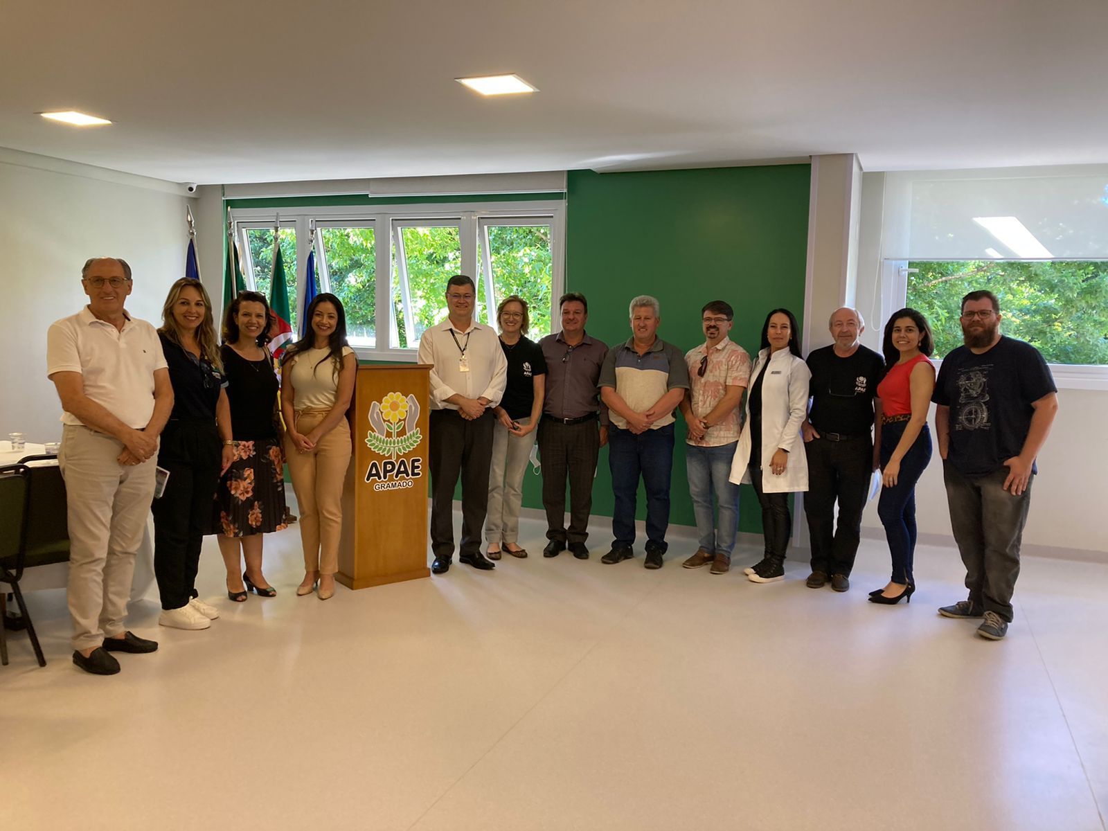 �ltima vistoria t�cnica realizada na Apae de Gramado, no dia 8 de dezembro.